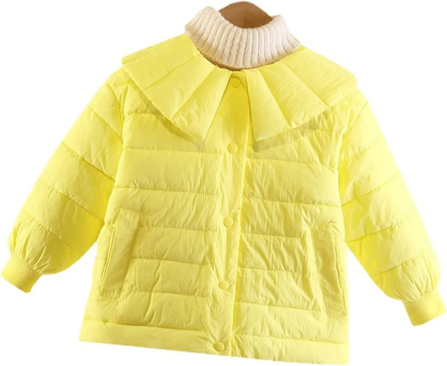 Youth Winter Coat Newborn Infant Babys Girls Winter Solid Warm Thick Cotton Long Sleeve Padded Clothes Coat