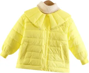 Youth Winter Coat Newborn Infant Babys Girls Winter Solid Warm Thick Cotton Long Sleeve Padded Clothes Coat