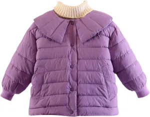 Youth Winter Coat Newborn Infant Babys Girls Winter Solid Warm Thick Cotton Long Sleeve Padded Clothes Coat