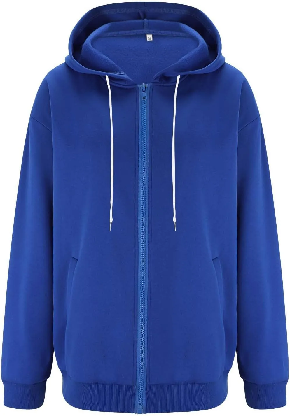 Zip Up Hoodie Women Oversized Fleece Jacket Drawstring Cute Hoodies Y2k Lightweight Fall Sweatshirts with Pockets