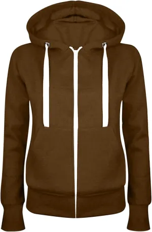 Zip Up Y2K Hoodies for Women Long Sleeve Fall Sweatshirts Oversized Casual Sweater Coats Jacket with Pocket
